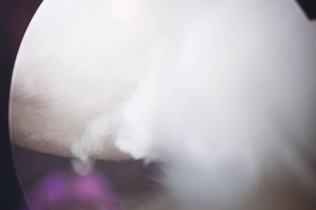 Arthroscopy surgery screen showing arthroscope camera picture in knee meniscus surgical operation to repair injury closeup.の写真素材