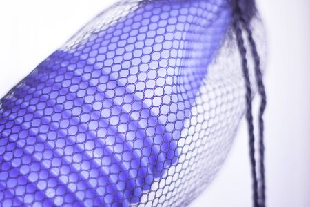 Sports marker plastic cones used for football, soccer, baseball, inline and roller skating slalom exercises and training.の写真素材