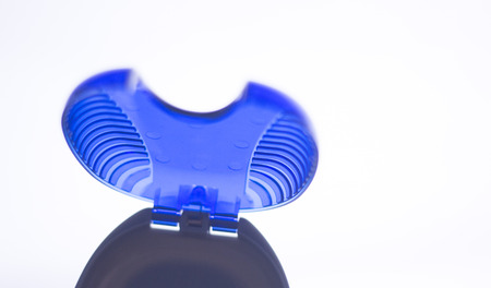 Teeth invisible brackets orthodontic dental storage case for bracket orthodontics alignment straightening dentist devices.の写真素材