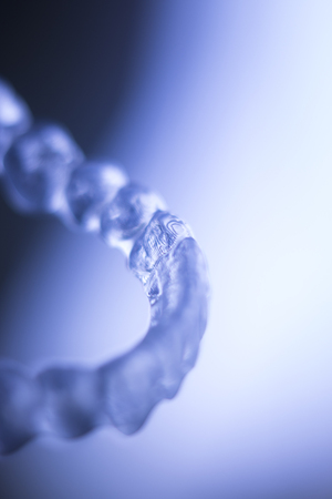 Invisible plastic modern technology dental tooth brackets aligners to correct teeth alignment in...