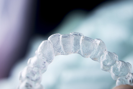 Invisible orthodontics cosmetic brackets tooth aligners plastic braces modern teeth retainers...