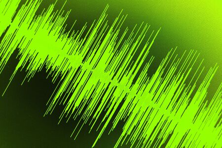 Sound recording studio audio wave on computer screen in professional editing program for voice, vocal, dj deejay musical mixingの写真素材
