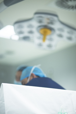 Hospital ward emergency room operating theater and modern light equipment.の写真素材