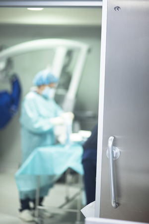 Hospital ward emergency room and nursing surgical staff.の写真素材