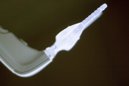 Dental braces aligners accelerator for both modern invisible and metal brackets to straighten and align teeth.の写真素材