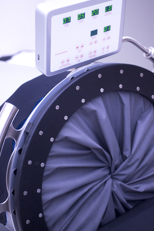 Vacuum physical therapy equipment for physiotherapy rehabilitation for sports injuries and recovery.
