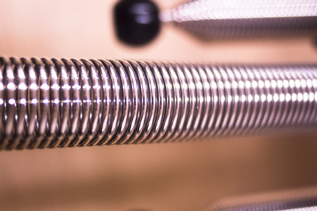 Pilates exercise training and flexibility stretching machine in gym yoga and wellbeing studio.の写真素材