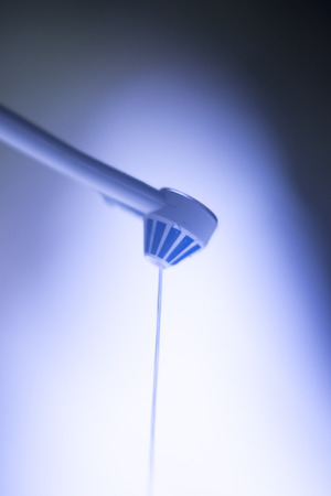 Dental water spray cleaner for interdental hygiene.の写真素材