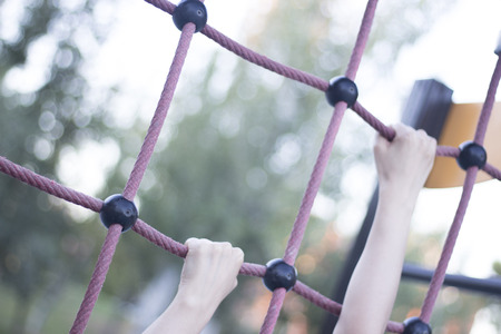Park climbing ropes frame for chikdren and adults to climb and train calisthenics bodyweight...