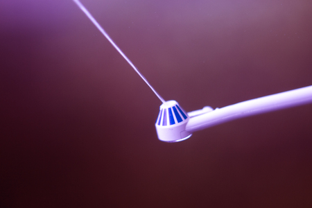 Dental water spray cleaner for interdental hygiene.