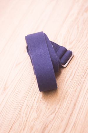 Yoga pilates and body & mind studio gym fitness room and belt strap for group classes.の写真素材