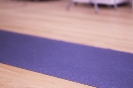 Yoga pilates and body & mind studio gym fitness room for group classes mat on floor.の写真素材