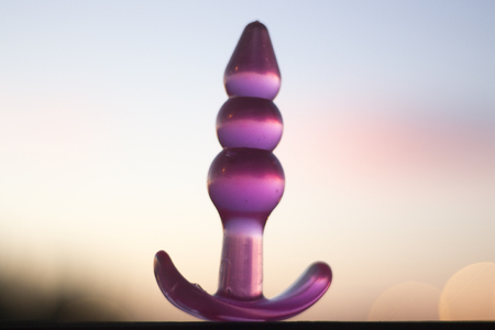 Buttplug anal sex erotic pleasure toy for straight and gay jelly dildo games for men and women.の写真素材