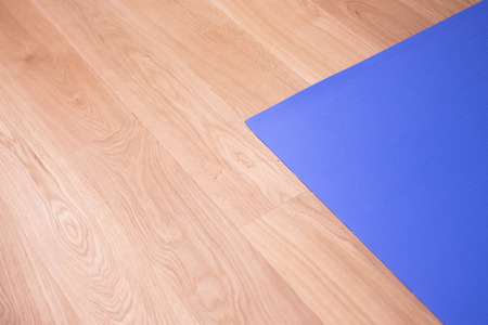 Yoga pilates and body & mind studio gym fitness room for group classes mat on floor.の写真素材