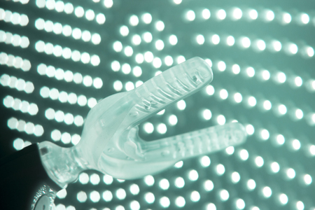 Bracket dental aligner electric orthodontic straightener accelerator device.の写真素材