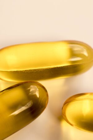 Cod fish liver oil capsules vitamin and mineral health and healthy joint natural supplement.