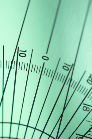 Goniometer movement medical instrument used for measuring mobility of joints, tendons nd ligaments of patients.の写真素材