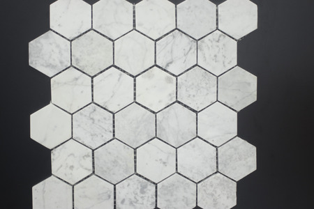 Kitchen bathroom tiles showroom display of new tiling option for floors and walls for home building...