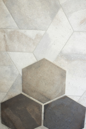 Kitchen bathroom tiles showroom display of new tiling option for floors and walls for home building improvement works.の写真素材