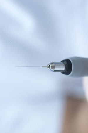 Physiotherapy clinic Intratissue Percutaneous Electrolysis EPI dry needling physiotherapist patient injury.の写真素材