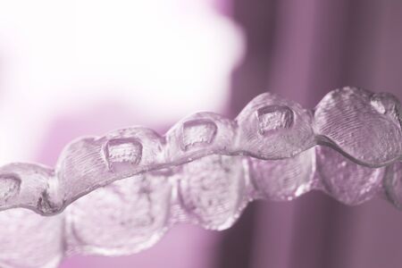 Invisible plastic bracket teeth dental aligner orthodontic straighteners.