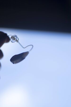 Digital modern technology for deaf people micro hearing aid.