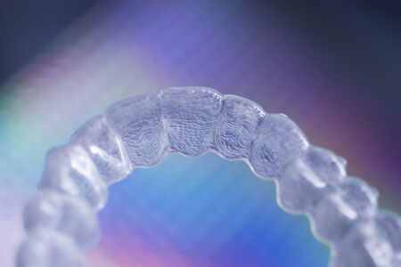 Invisible modern plastic aesthtic dentistry dental brackets teeth aligner straighteners.