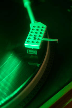 Record player vintage music retro style seventies, eighties or sixties music album cover deign for...