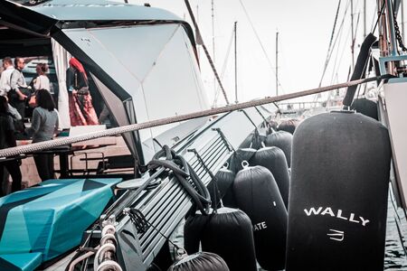 Monaco, Monte-Carlo, France, September 27, 2018: Moments from the annual Monaco Yacht Show, focusing...