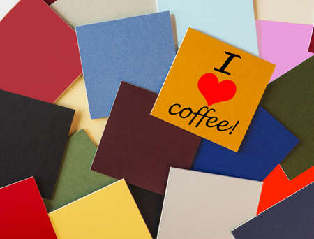 I love coffee - Sign の写真素材