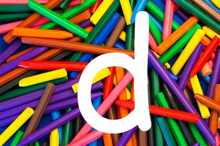 Letter D - fun alphabet series for kids の写真素材