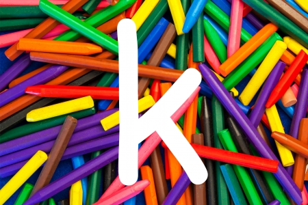 Letter K - alphabet series for kids の写真素材