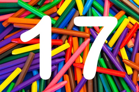 17 - numbers for kids の写真素材