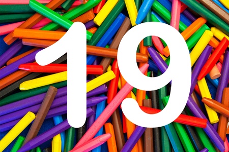 19 - numbers for kids の写真素材