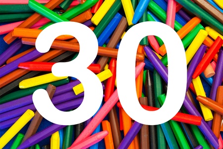 30 - numbers for kids の写真素材