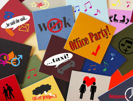 Office Party - sign の写真素材