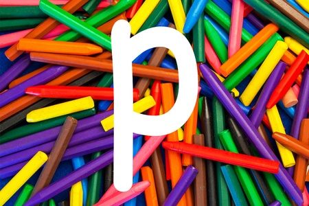 Letter P - alphabet series for kids の写真素材