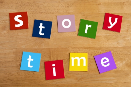 story time - lower case letters for school children - education   learning の写真素材