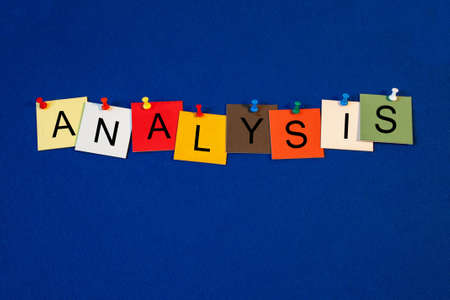  Analysis - sign series for business terms - why, what, how   の写真素材