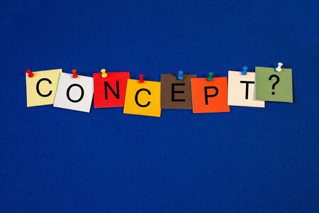 Concept - sign for business, strategy and plans の写真素材