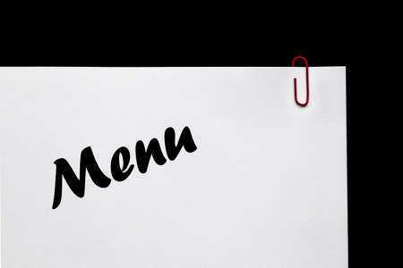 Menu - sign for food and drink の写真素材