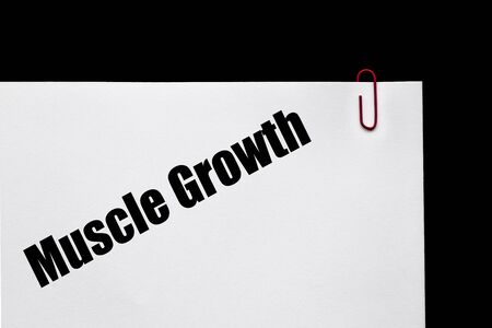 Muscle Growth - banner for sports   fitness の写真素材