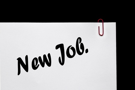 New Job - Memo for Stress or Boredom in Business, Employment   Careers の写真素材