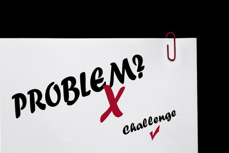 Problem or Challenge - Business Attitude - Positive Mentoring   Coaching の写真素材