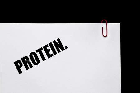 Protein - banner for sports and nutrition の写真素材