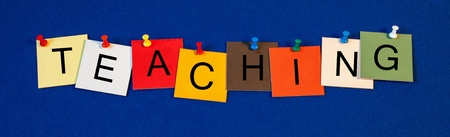 Teaching - sign series for education terms   teachers の写真素材