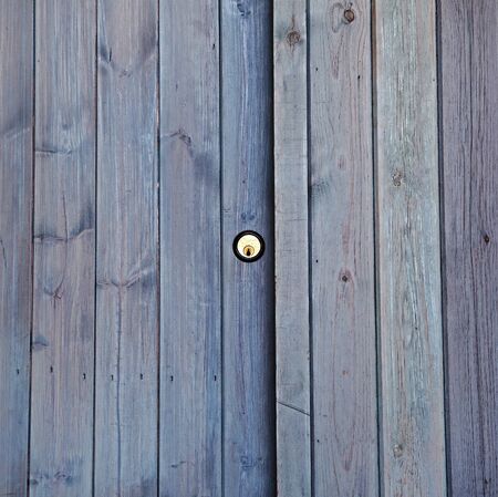 Lock and Door Wood Panels Background Texture, Square.の写真素材