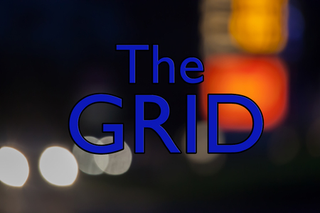 The Grid - sign for power industry, electricity and the national grid.の写真素材