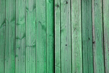 Turquoise Green Wooden Doors / Planks / Panels / Vertical Slats - Stripes Pattern as a Background Texture.の写真素材