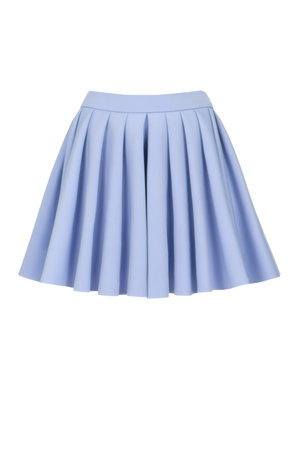 Blue skirt for girl. Isolated on a white background.の写真素材